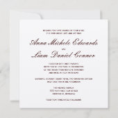 Liefde is geduldig... chocolade champagne script. kaart (Achterkant)