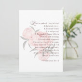Liefde is geduldig – Floral Scripture Save the Dat Save The Date (Staand voorkant)