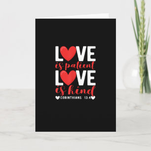 Liefde is Geduldig Grappig Christelijk Hart Valent Kaart