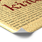 liefde is geduldig - kunst poster (Hoek)