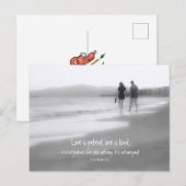 Liefde is Geduldig Liefde is Vriendelijk Cor 13:4 Briefkaart (Voorkant / Achterkant)