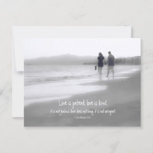 Liefde is Geduldig Liefde is Vriendelijk Cor 13:4  Briefkaart