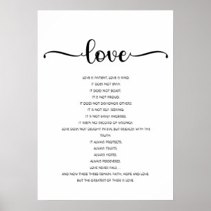 Liefde is Geduldig, Liefde is Vriendelijk, Liefde, Poster