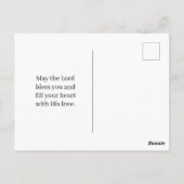 Liefde is geduldig, liefde is vriendelijk Postkaar Briefkaart (Achterkant)