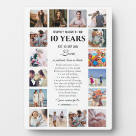 Liefde is Geduldig Mijlsteen-herinneringsfoto Fotoplaat