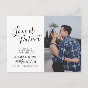 LIEFDE IS GEDULDIG, script foto wijzigen van de da Briefkaart