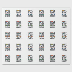 Liefde is geen keuze Regenboog Pride Vintage T-shi Cadeaupapier