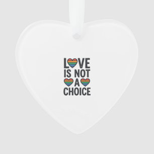 Liefde is geen keuze Regenboog Pride Vintage T-shi Ornament