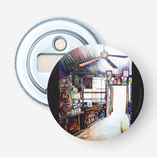 Liefde is geen muur, het is een brug button flesopener (Voorkant)