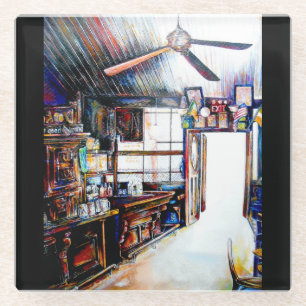 Liefde is geen muur, het is een brug glazen onderzetter