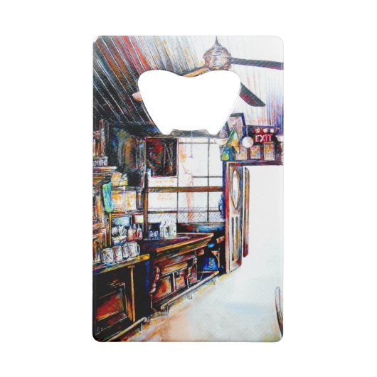 Liefde is geen muur, het is een brug kredietkaart flessenopener (Achterkant)