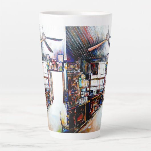 Liefde is geen muur, het is een brug latte mok (Voorkant)