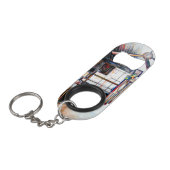 Liefde is geen muur, het is een brug mini flessenopener (Voorkant Gekanteld)