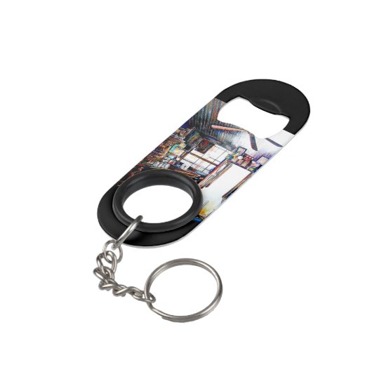 Liefde is geen muur, het is een brug mini flessenopener (Achterkant Gekanteld)