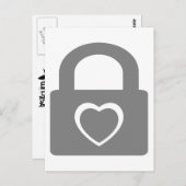 liefde is gesloten . briefkaart (Voorkant / Achterkant)