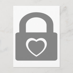 liefde is gesloten . briefkaart