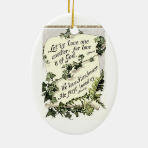 Liefde is goddelijk keramisch Ornament