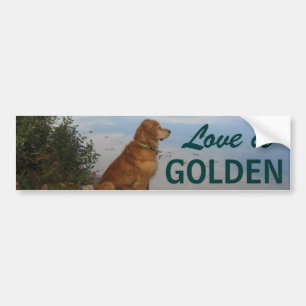 Liefde is Golden Bumpersticker