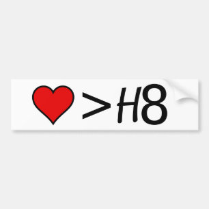 Liefde is groter dan Hate Bumpersticker