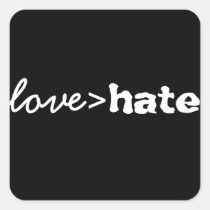 Liefde is groter dan Hate Sticker