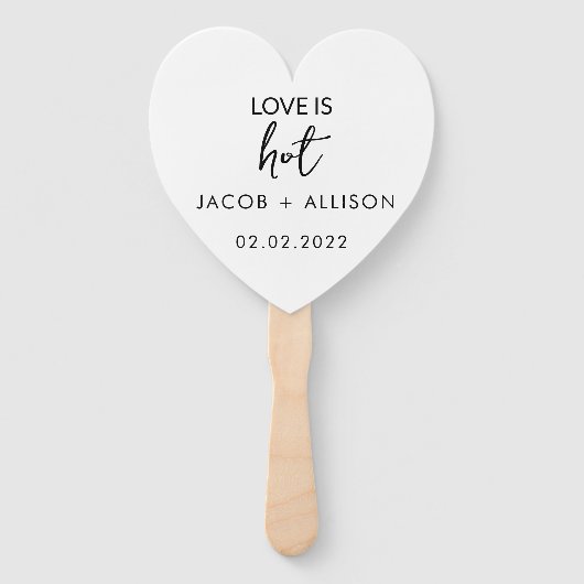 Liefde is heet handwaaier (Voorkant)