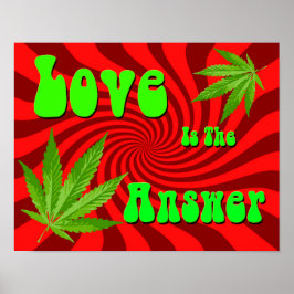 Liefde is het antwoord poster