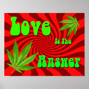 Liefde is het antwoord poster