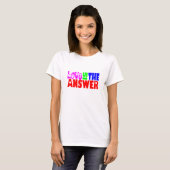 Liefde is het antwoord - W T-shirt (Voorkant volledig)
