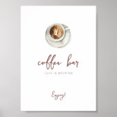 Liefde is het Breken van koffieborden Poster (Voorkant)
