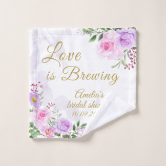 Liefde is het brouwen - Floral Elegant Vrijgezelle Washandje
