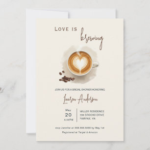 Liefde is het brouwen van Coffee Vrijgezellenfeest Kaart