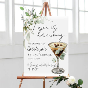 Liefde is het brouwen van Espresso Martini Bruilof Poster