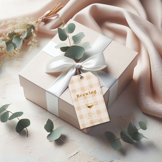 Liefde is het brouwen van Espresso Martini Vrijgez Cadeaulabel