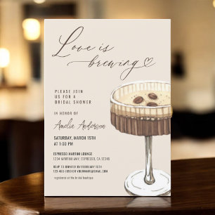 Liefde is het brouwen van Espresso Martini Vrijgez Kaart