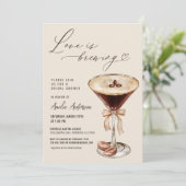 Liefde is het brouwen van Espresso Martini Vrijgez Kaart (Staand voorkant)