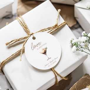 Liefde is het brouwen van Espresso Martini Vrijgez Ronde Sticker