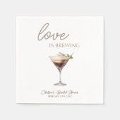 Liefde is het brouwen van Espresso Martini Vrijgez Servet (Voorkant)