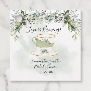 Liefde is het brouwen van eucalyptus groen thee do bedankjes labels