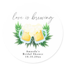 Liefde is het brouwen van groene bier bruiloftssho
