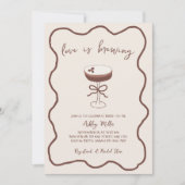 Liefde is het brouwen van handgetekende espresso m kaart (Voorkant)