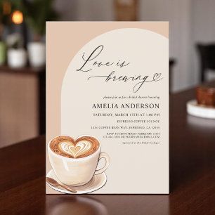 Liefde is het brouwen van Heart Arch Coffee Vrijge Kaart