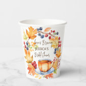 Liefde is het brouwen van herfst vrijgezellenfeest papieren bekers (Voorkant)