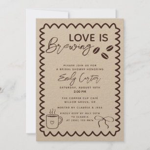Liefde is het brouwen van koffie Theme Vrijgezelle Kaart