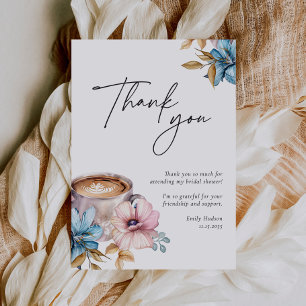 Liefde is het brouwen van koffie Vrijgezellenfeest Bedankkaart