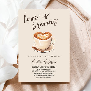 Liefde is het brouwen van koffie Vrijgezellenfeest Kaart