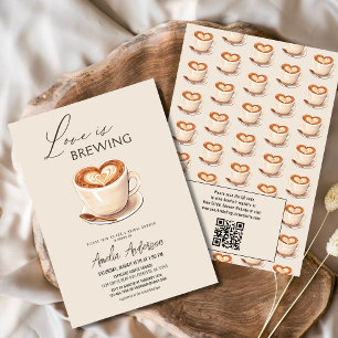 Liefde is het brouwen van koffie Vrijgezellenfeest Kaart