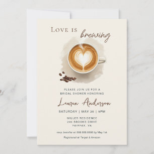 Liefde is het brouwen van koffie Vrijgezellenfeest Kaart