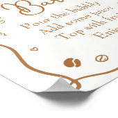 Liefde is het brouwen van koffie Vrijgezellenfeest Poster (Hoek)