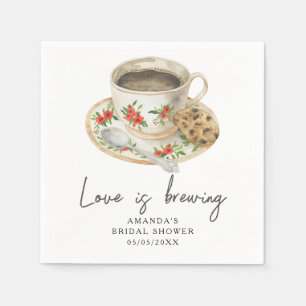 Liefde is het brouwen van koffie Vrijgezellenfeest Servet