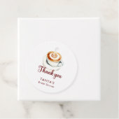 Liefde is het brouwen van Latte Bruiloft Custom Bedankjes Labels (In situ)